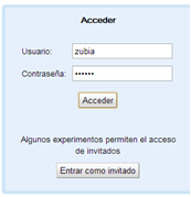 Acceso al laboratorio remoto 